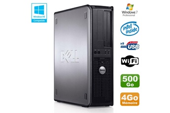 PC De Bureau Dell PC Dell Optiplex 780 Dt Intel E7500 2.93Ghz 4Go Disque 500Go WiFi Win 7 Pro