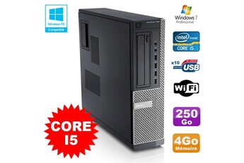 PC De Bureau Dell PC Dell Optiplex 790 Dt Intel i5-2400 3.1Ghz 4Go Disque 250Go Dvd WiFi Win 7