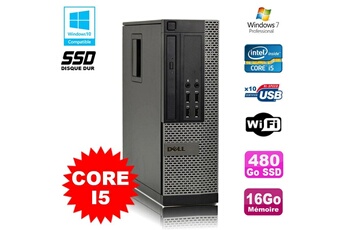 PC De Bureau Dell PC Dell Optiplex 7010 Sff Core i5 2400 3.1Ghz 16Go Disque 480Go SSD WiFi W7
