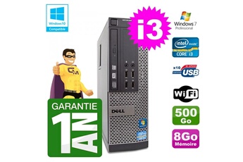 Pc De Bureau Dell Pc Dell 790 Sff Intel I3-2120 Ram 8Go Disque 500Go Dvd Wifi W7