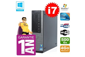 PC De Bureau Dell PC Dell 790 Dt Intel i7-2600 4Go Disque 500Go Graveur WiFi W7