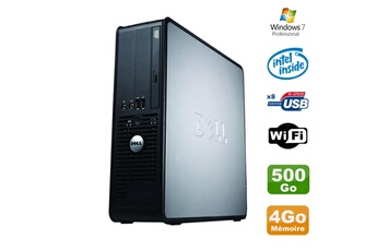 Unité Centrale Dell Pc Dell Optiplex 380 Sff E5200 2.5Ghz 4Go Disque 500Go Dvd Wifi Win 7 Pro