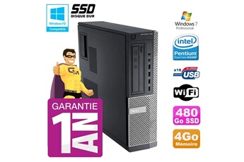 PC De Bureau Dell PC Dell 790 Dt Intel G630 4Go Disque 480Go SSD Graveur WiFi W7