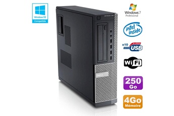 PC De Bureau Dell PC Dell Optiplex 790 Dt Intel G630 2,7Ghz 4Go Disque 250Go Dvd WiFi Win 7