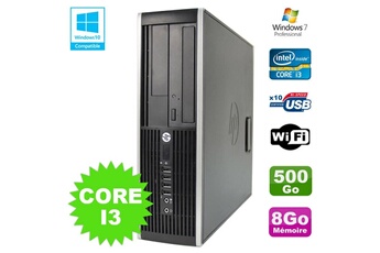 PC De Bureau HP PC HP Elite 8200 Sff Intel Core I3 3.1Ghz 8Go Disque 500Go Dvd WiFi W7