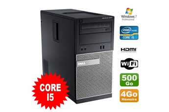 PC De Bureau Dell PC Tour Dell Optiplex 3010 Mt Intel i5-2400 Graveur 4Go 500Go Hdmi WiFi W7