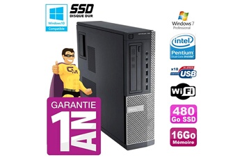 PC De Bureau Dell PC Dell 790 Dt Intel G630 16Go Disque 480Go SSD Graveur WiFi W7