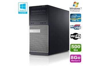 PC De Bureau Dell PC Tour Dell Optiplex 790 Intel Core i5 3.1Ghz 8Go Disque 500Go Dvd WiFi Win 7