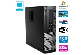 PC De Bureau Dell PC Dell Optiplex 790 Sff Intel Core I3-2120 3.3Ghz 8Go Ddr3 160Go WiFi Win 7 Pro