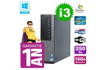 Pc De Bureau Dell Pc Dell 790 Dt Intel I3-2120 16Go Disque 250Go Graveur Wifi W7
