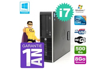 PC De Bureau HP PC HP 8200 Sff Intel i7-2600 8Go Disque 500Go Graveur WiFi W7