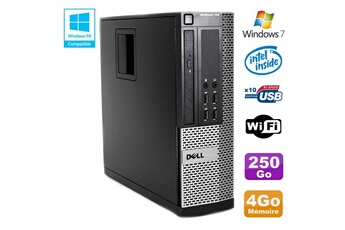 PC De Bureau Dell PC Dell Optiplex 790 Sff Intel G2020 Ram 4Go Ddr3 Disque 250Go WiFi Win 7