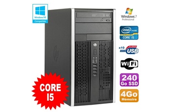 PC De Bureau HP PC Tour HP Elite 8200 Core i5 3.1Ghz 4Go Disque 240Go SSD Graveur WiFi Win 7
