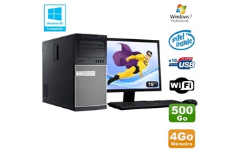 PC De Bureau Dell Lot PC Tour Dell 790 G630 2.7Ghz 4Go Disque 500Go Dvd WiFi Win 7 + Ecran 19"