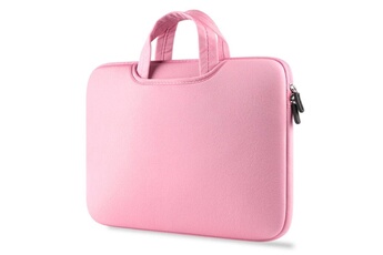 OEM Sacoche pour ordinateur portable Oem Pochette avec poignee 15" macbook air apple housse protection sacoche pc tablette 15 pouces (rose)
