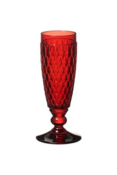 verrerie villeroy & boch villeroy & boch - flûte à champagne red boston coloured