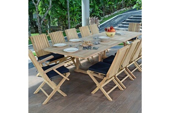 Mobilier De Jardin Teck Attitude Darty