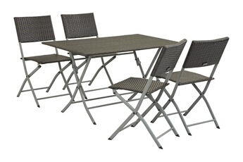 Ensemble Table Et Chaise De Jardin Habitat Et Jardin Darty