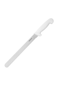 couteau materiel ch pro couteau inox à trancher (l)250 mm, blanc