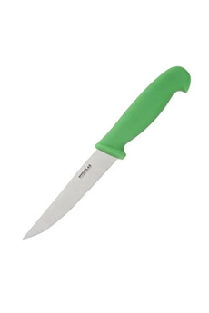 couteau materiel ch pro couteau à légumes denté vert 100 mm hygiplas
