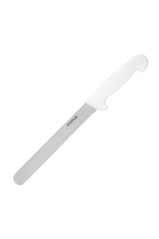 couteau materiel ch pro couteau à pain professionnel blanc 205 mm hygiplas