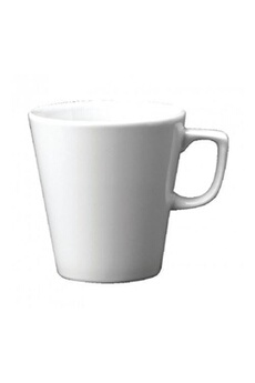 vaisselle materiel ch pro tasses à café latte 340ml blanches unies churchill - x 12 - - porcelaine0.34