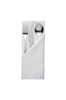 nappe de table materiel ch pro serviette blanche motif rose roslin - x 10 - 558