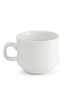 vaisselle olympia tasse à thé empilable linear 200 ml lot par 12
