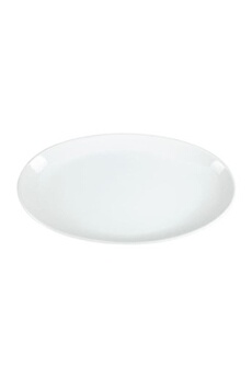 assiettes creuses ovales en porcelaine blanche 500 x 290 mm 1