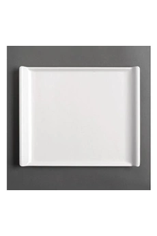 vaisselle kristallon plateau blanc en mélamine25(h) - 530 x 330 mm - mélamine 530x330x25mm