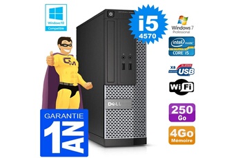 Pc De Bureau Dell Pc Dell 3020 Sff Core I5-4570 Ram 4Go Disque 250 Go Graveur Dvd Wifi W7