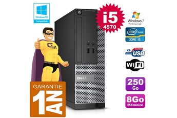 Pc De Bureau Dell Pc Dell 3020 Sff Core I5-4570 Ram 8Go Disque 250 Go Graveur Dvd Wifi W7