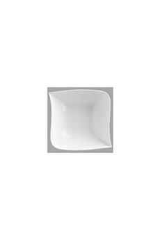 vaisselle paris prix saladier carré design vague - 24 x 24 cm - porcelaine