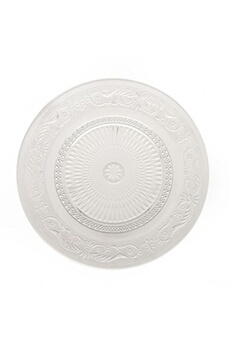 vaisselle paris prix secret de gourmet - assiette plate transparente renaissance - diam. 29 cm - renaissance