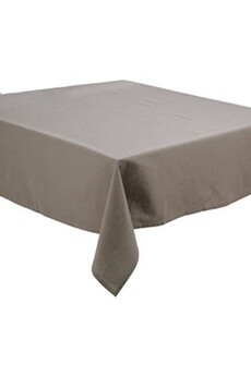 nappe de table paris prix secret de gourmet - nappe antitache coton 150x150cm gris clair
