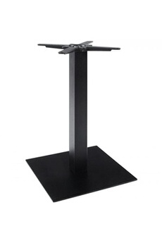 table de cuisine paris prix pied de table sans plateau 75cm black 50x50x73 cm