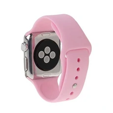 Montre connectée ALSATEK Apple Watch Sport 38mm Bracelet Silicone Sport Haute qualite Baby Rose ALS62555