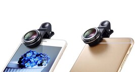 Objectif Téléphone 2-en-1 Grand Angle 0.45x + Macro 12.5x - Clip Universel HD Pour IPhone Android - Kit Photo Smartphone Grand Angle Et Macro Pro