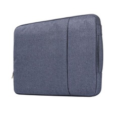 Sacoche jeans à la mode chic tissu 15,4 pouces ordinateur portable sac pochette bleu foncé poignée pour votre MACBOOK MacBook Pro 15-inch