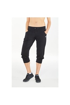 pantalon sportswear erima pantacourt sweat femme elastiqué 34 noir