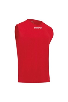 haut et t-shirt de fitness et musculation macron débardeur java rouge xs