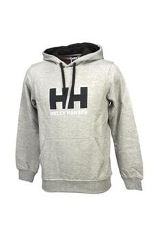 sweat-shirt sportswear helly hansen vestes sweats zippés capuche h.h. hh logo hoodie sw greymel gris taille : l réf : 16270