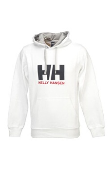 sweat-shirt sportswear helly hansen vestes sweats zippés capuche h.h. hh logo hoodie sw white blanc taille : xl réf : 16266