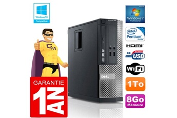 PC De Bureau Dell PC Dell 390 Sff Intel G630 Ram 8Go Disque 1 To Graveur Dvd WiFi W7
