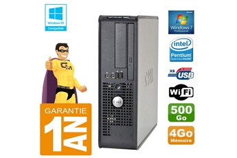 PC De Bureau Dell PC Dell 380 Sff Intel E5700 Ram 4Go Disque 500 Go Graveur Dvd WiFi W7