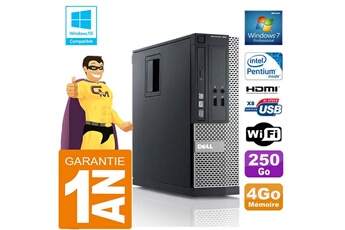 Pc De Bureau Dell Pc Dell 390 Sff Intel G630 Ram 4Go Disque 250 Go Graveur Dvd Wifi W7