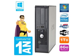 Unité Centrale Dell Pc Dell 380 Sff Intel E5700 Ram 8Go Disque 1 To Graveur Dvd Wifi W7