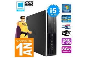 Pc De Bureau Hp Pc Hp Compaq 8300 Sff Core I5-3470 Ram 8Go Disque 240 Go Ssd Graveur Dvd Wifi W7