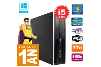 PC De Bureau HP PC HP Compaq 8300 Sff Core i5-2400 Ram 16Go Disque 1 To Graveur Dvd WiFi W7