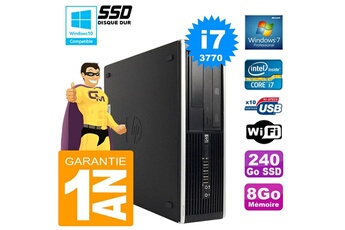 PC De Bureau HP PC HP Compaq 8300 Sff Core i7-3770 Ram 8Go Disque 240 Go SSD Graveur Dvd WiFi W7